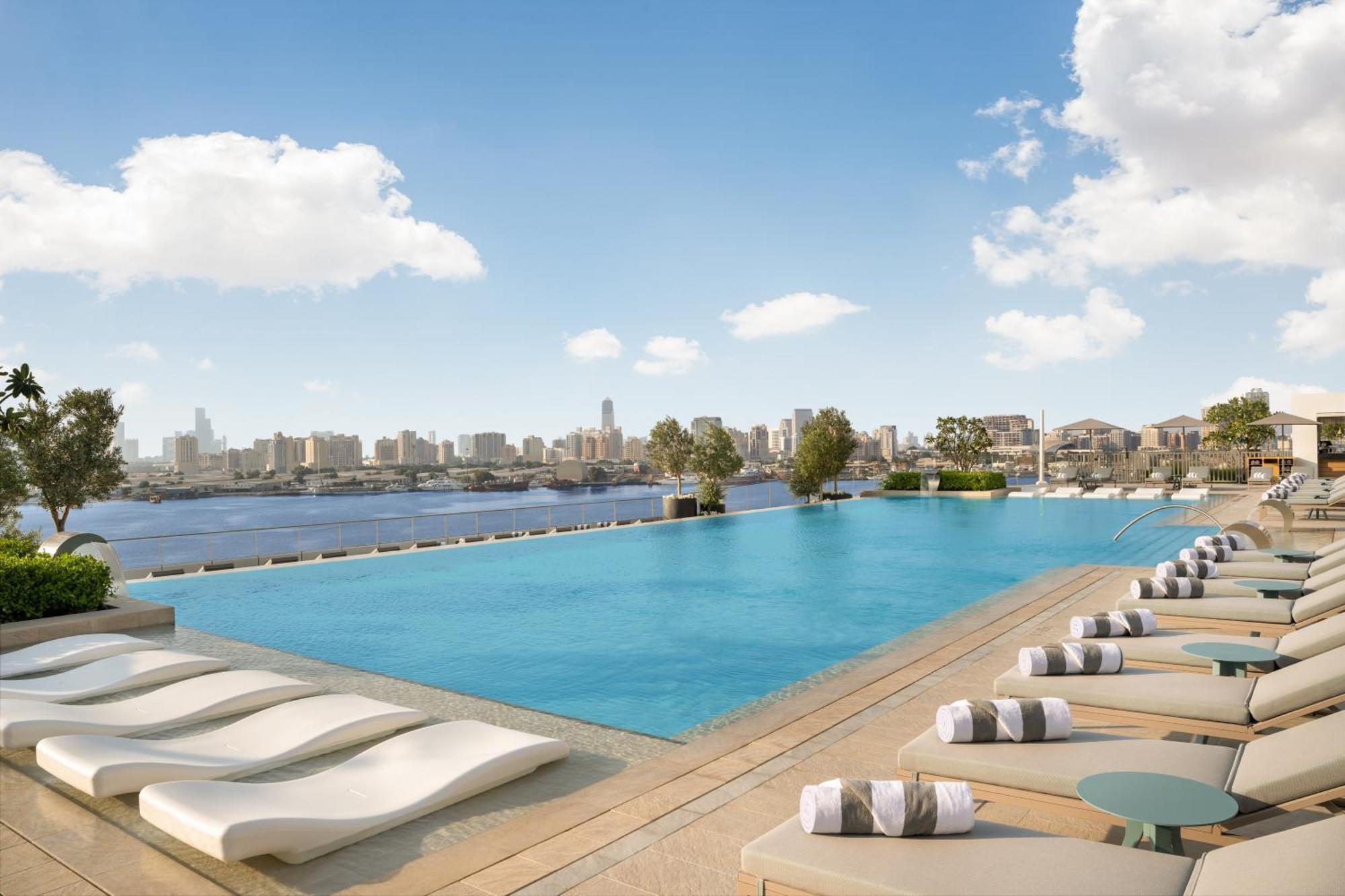 Готель Address Creek Harbour Дубай Екстер'єр фото View of the pool at the Four Seasons Hotel, Cairo